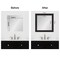 Amanti Art Mirror Makeover Bathroom Mirror Frame Border Kit - Fully Assembled Peel and Stick Frame - Mirror NOT Included - Furniture Espresso Narrow Trim